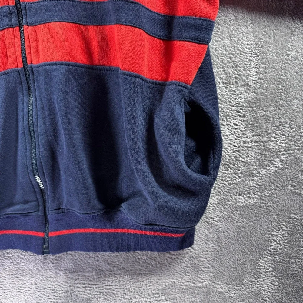 Vintage Winners Cup Jacket Mens Large Navy Blue Red Zip Up RN 13711